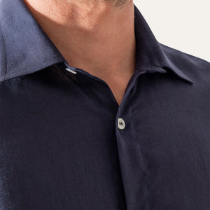 Classic Linen Shirt Navy
