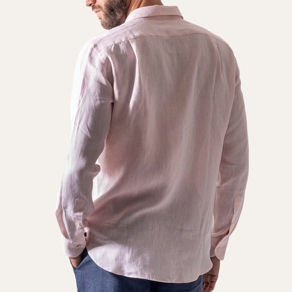 Classic Linen Shirt Pink