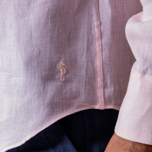 Classic Linen Shirt Pink