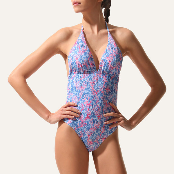 Classic One Piece Coral Red