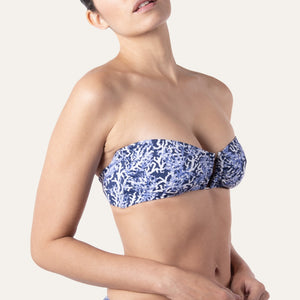 Bandeau Top Coral Deep - Bikini_Top - K A M P O S