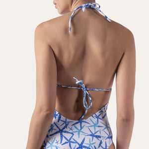 Classic One Piece Starfish White - Onepieceswimsuit_Woman - K A M P O S