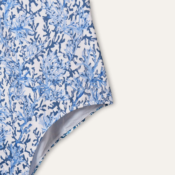 Elegant Coral Blue - Onepieceswimsuit_Woman - K A M P O S