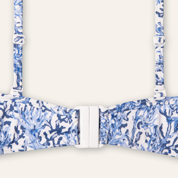 Full Cup Top Coral Blue - Bikini_Top - K A M P O S