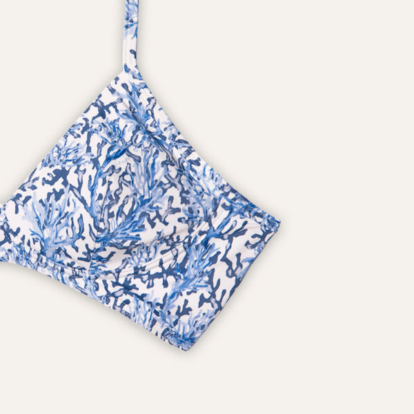 Full Cup Top Coral Blue - Bikini_Top - K A M P O S