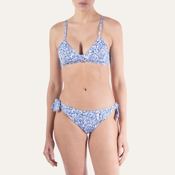 Full Cup Top Coral Blue - Bikini_Top - K A M P O S