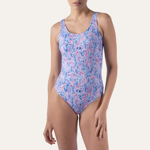 Olympic Coral Red - Onepieceswimsuit_Woman - K A M P O S