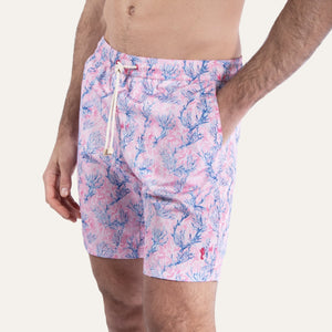 Swim Shorts Long Coral Pink - Swimshorts_Man - K A M P O S