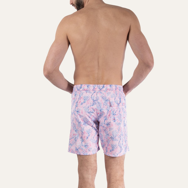 Swim Shorts Long Coral Pink - Swimshorts_Man - K A M P O S