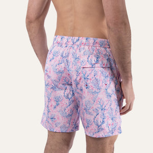 Swim Shorts Long Coral Pink - Swimshorts_Man - K A M P O S