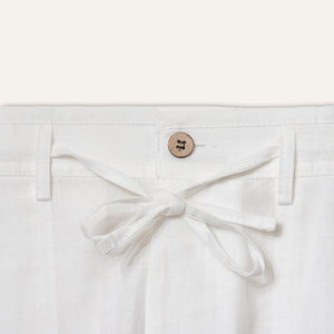 Linen Bermuda Shorts White