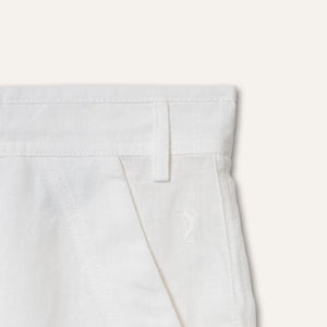 Linen Bermuda Shorts White