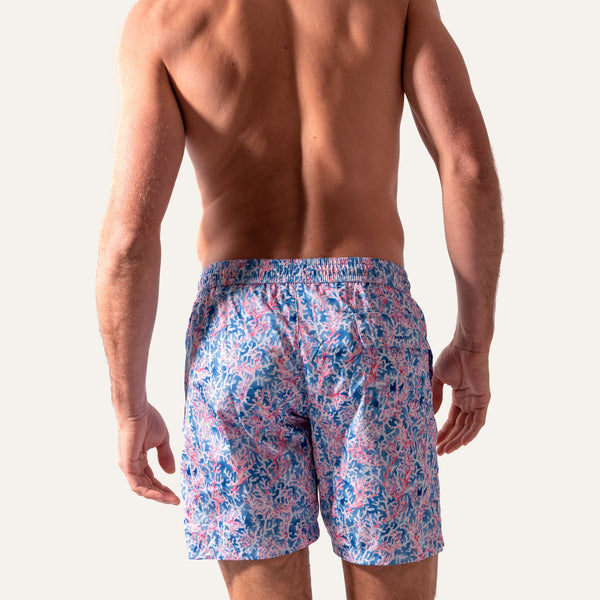 Swim Shorts Long Coral Red