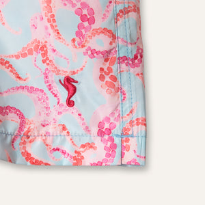 شورت سباحة باللون الأزرق الأخطبوط (للأطفال) 